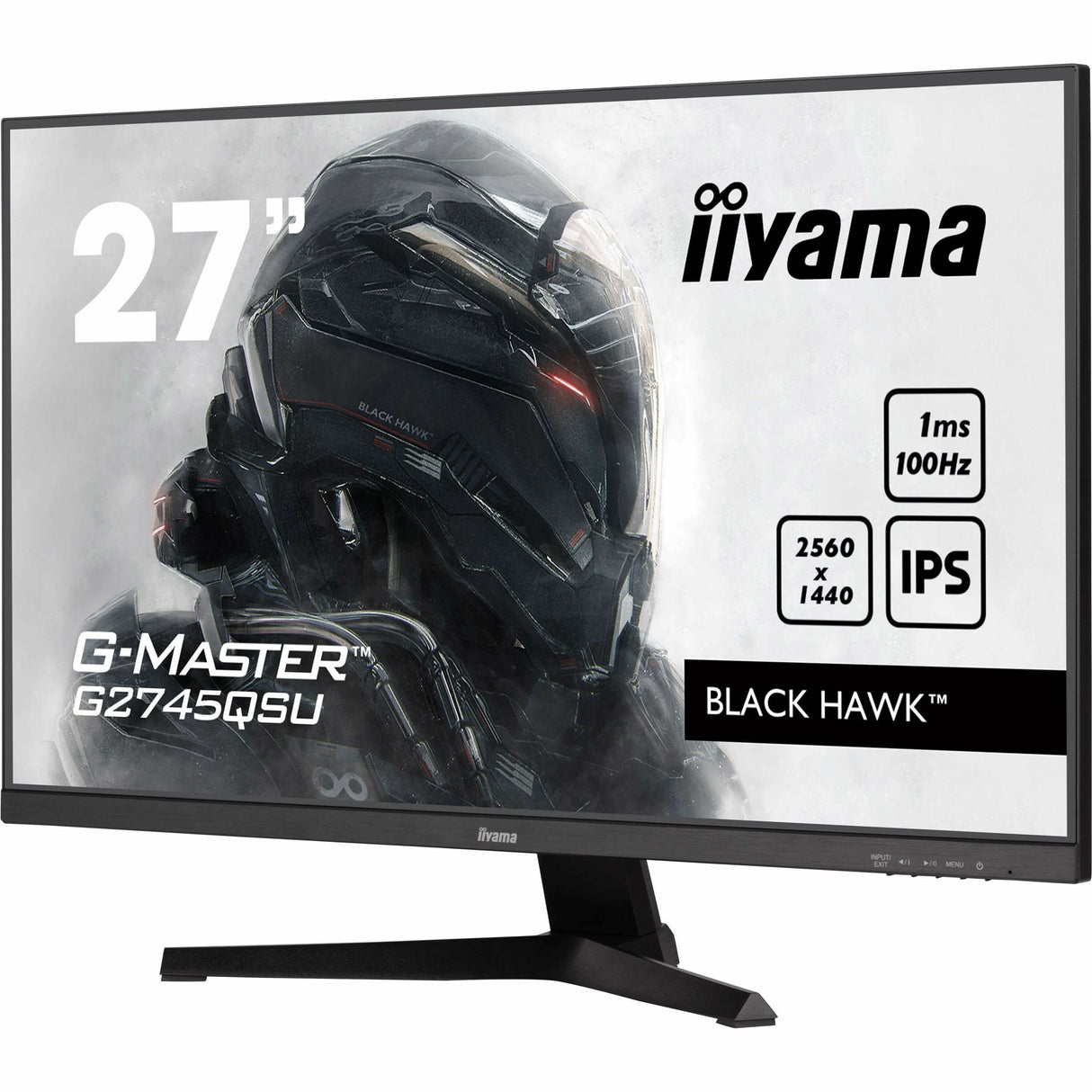 iiyama G-MASTER Black Hawk G2745QSU-B2 27" Class WQHD Gaming LED Monitor - 16:9 - Matte Black