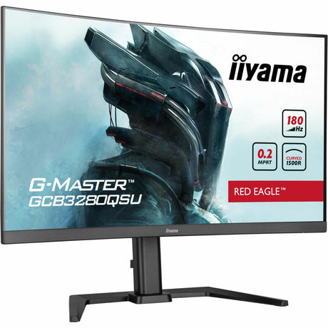 iiyama G-MASTER Red Eagle Curved GCB3280QSU-B2 32" Class WQHD Curved Screen Gaming LED Monitor - 16:9 - Matte Black