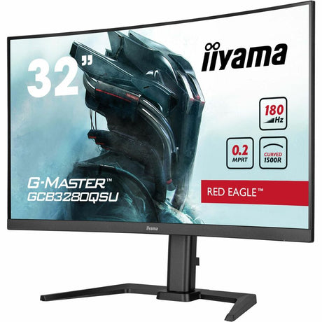 iiyama G-MASTER Red Eagle Curved GCB3280QSU-B2 32" Class WQHD Curved Screen Gaming LED Monitor - 16:9 - Matte Black