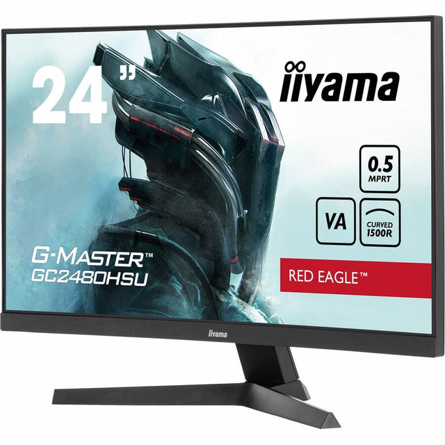 iiyama G-MASTER GC2480HSU-B1 24" Class Full HD Curved Screen LCD Monitor - 16:9 - Matte Black