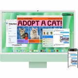 Apple iMac All-in-One Computer - Apple M4 - 16 GB - 256 GB SSD - 61 cm (24") 4.5K - Desktop - Green