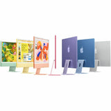Apple iMac All-in-One Computer - Apple M4 - 16 GB - 256 GB SSD - 61 cm (24") 4.5K - Desktop - Silver