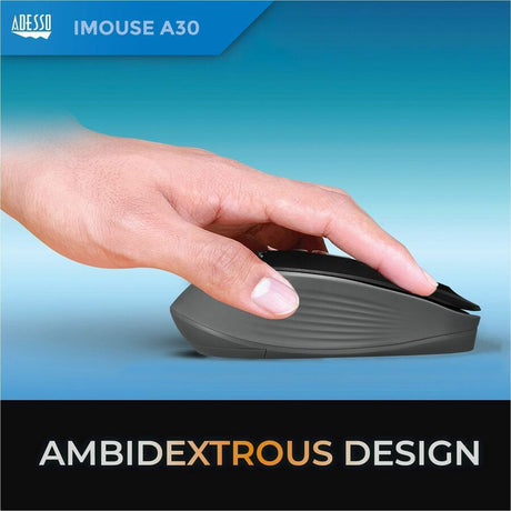 Adesso iMouse A30B Mouse - Radio Frequency - USB Type A - Optical - Black