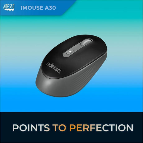 Adesso iMouse A30B Mouse - Radio Frequency - USB Type A - Optical - Black