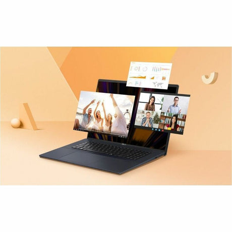 Asus VivoBook 18 M1807 M1807HA-S8005W 46.7 cm (18.4") Clamshell Notebook - WUXGA - AMD Ryzen 7 260 - 16 GB - 1 TB SSD - Quiet Blue, Grey