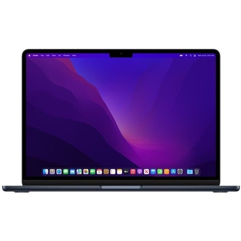 Apple MacBook Air MW133B/A 34.5 cm (13.6") Notebook - Apple M4 - 16 GB - 512 GB SSD - English (UK) Keyboard - Midnight