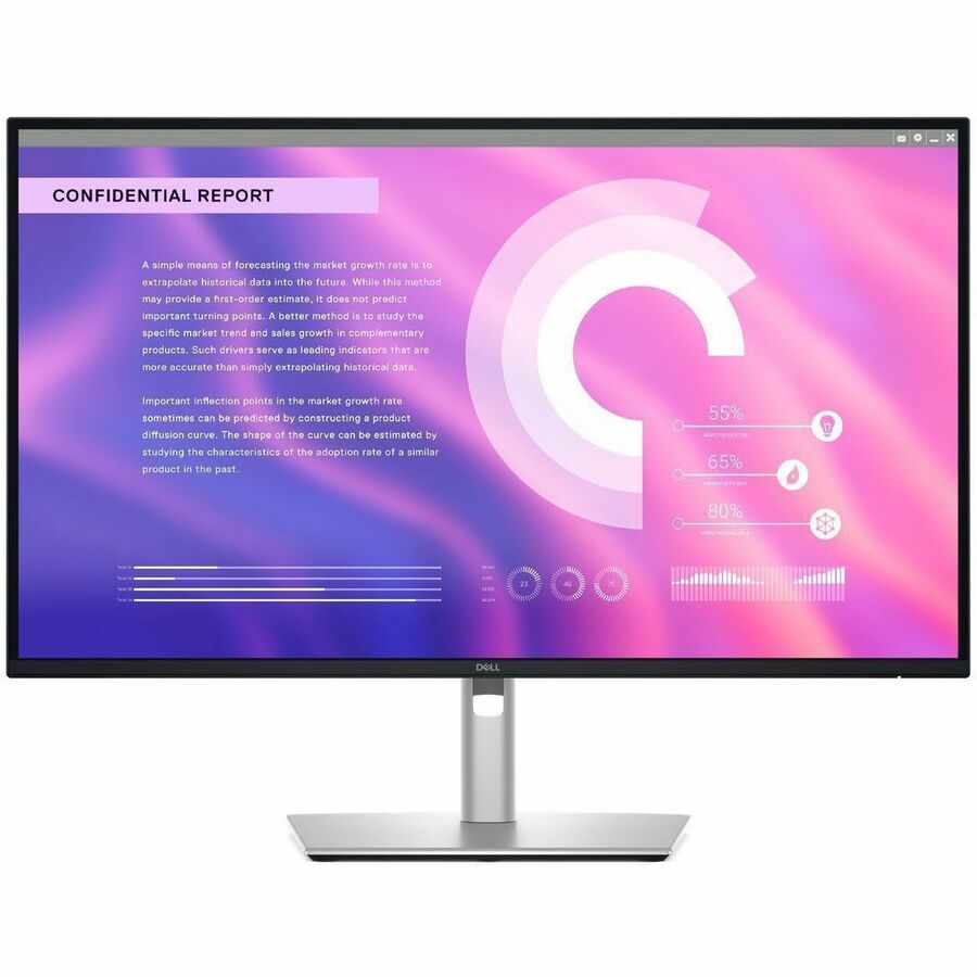 Dell Pro Plus P2725DE 27" Class WQHD LED Monitor - 16:9 - Black, Silver