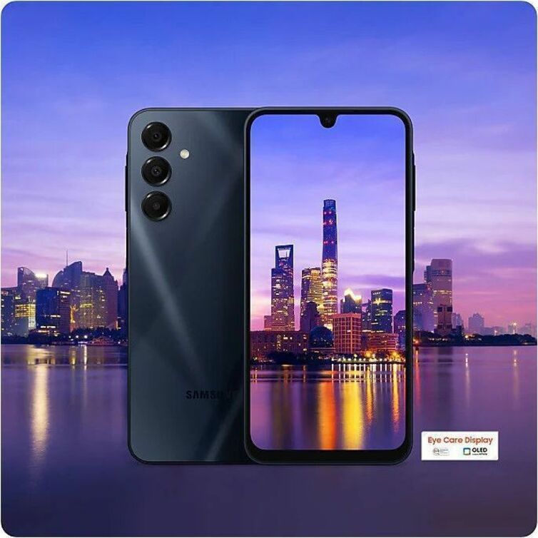 Samsung Galaxy A16 5G SM-A166B/DS 128 GB Smartphone - 17 cm (6.7") Super AMOLED Full HD Plus 1080 x 2340 - Octa-core (Dual-core (2 Core) 2.40 GHz Hexa-core (6 Core) 2 GHz - Android 14 - 5G - Blue Black