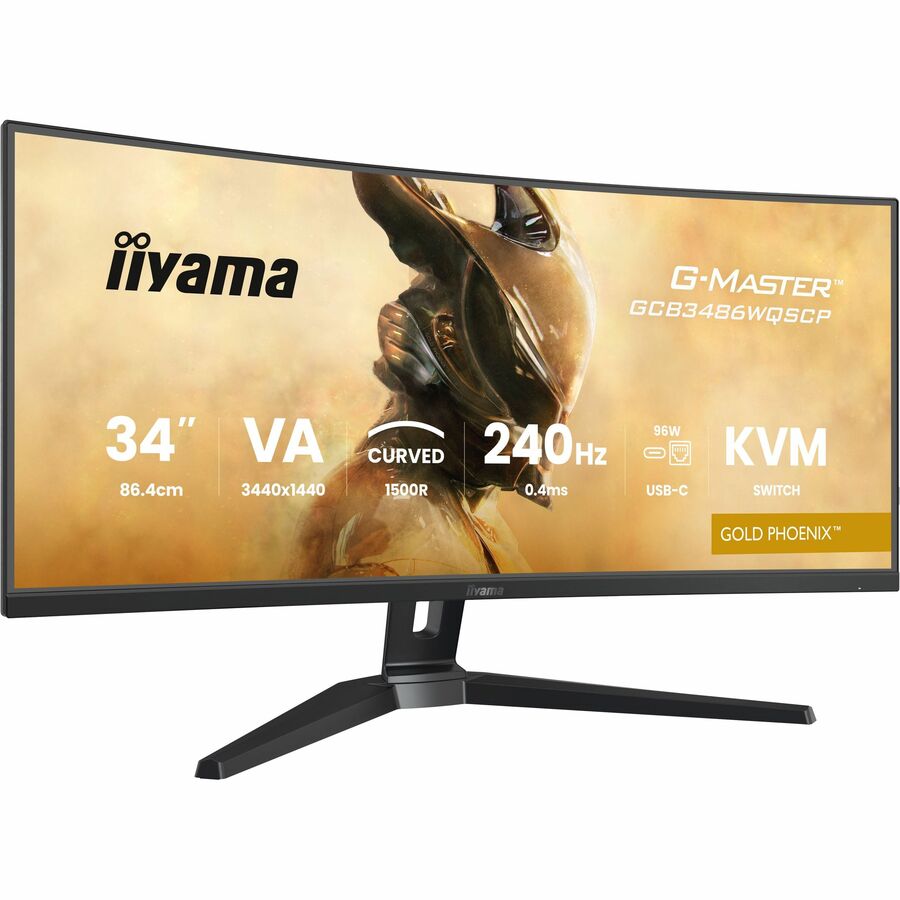 iiyama Gold Phoenix G-MASTER GCB3486WQSCP-B1 34" Class UWQHD Curved Screen Gaming LED Monitor - 21:9 - Black