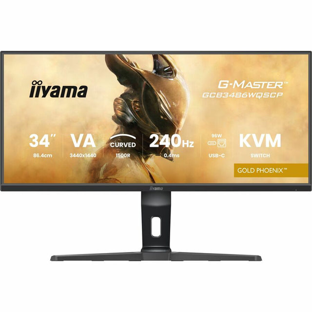 iiyama Gold Phoenix G-MASTER GCB3486WQSCP-B1 34" Class UWQHD Curved Screen Gaming LED Monitor - 21:9 - Black