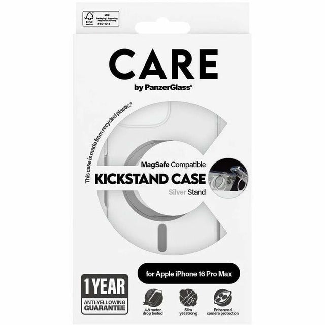 CARE Case for Apple iPhone 16 Pro Max Smartphone - Transparent, Silver