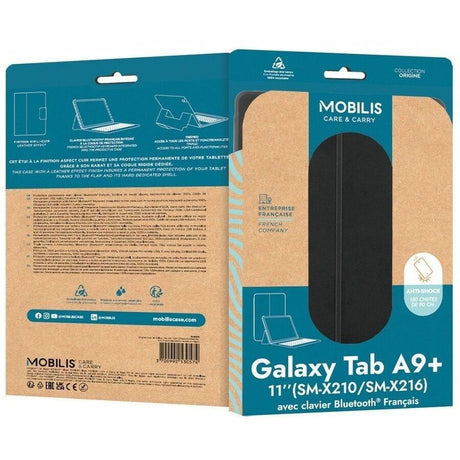 MOBILIS Origine Carrying Case (Folio) for 27.9 cm (11") Samsung Galaxy Tab A9+ Tablet - Black