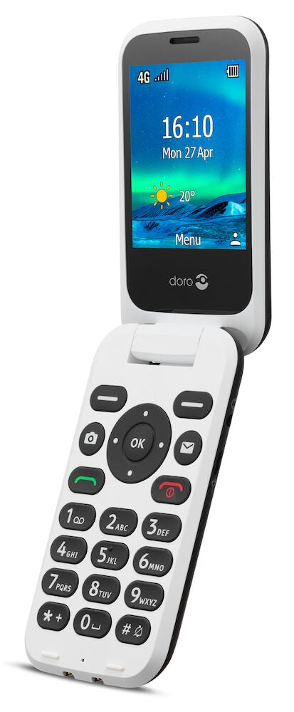Doro 6820 7.11 cm (2.8") 117 g Black, White Feature phone