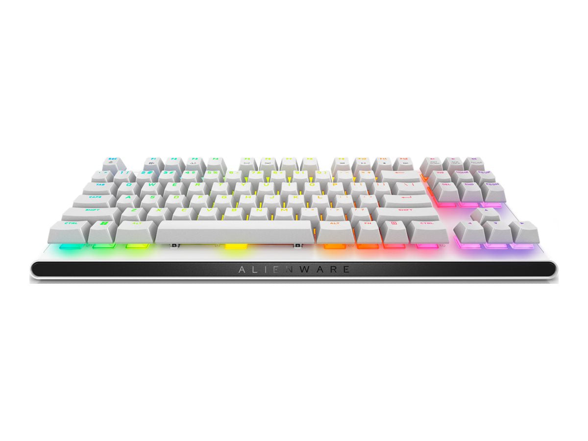 Alienware AW420K Gaming Keyboard - Cable Connectivity - USB Type A Interface - RGB LED - QWERTY Layout - Lunar Light