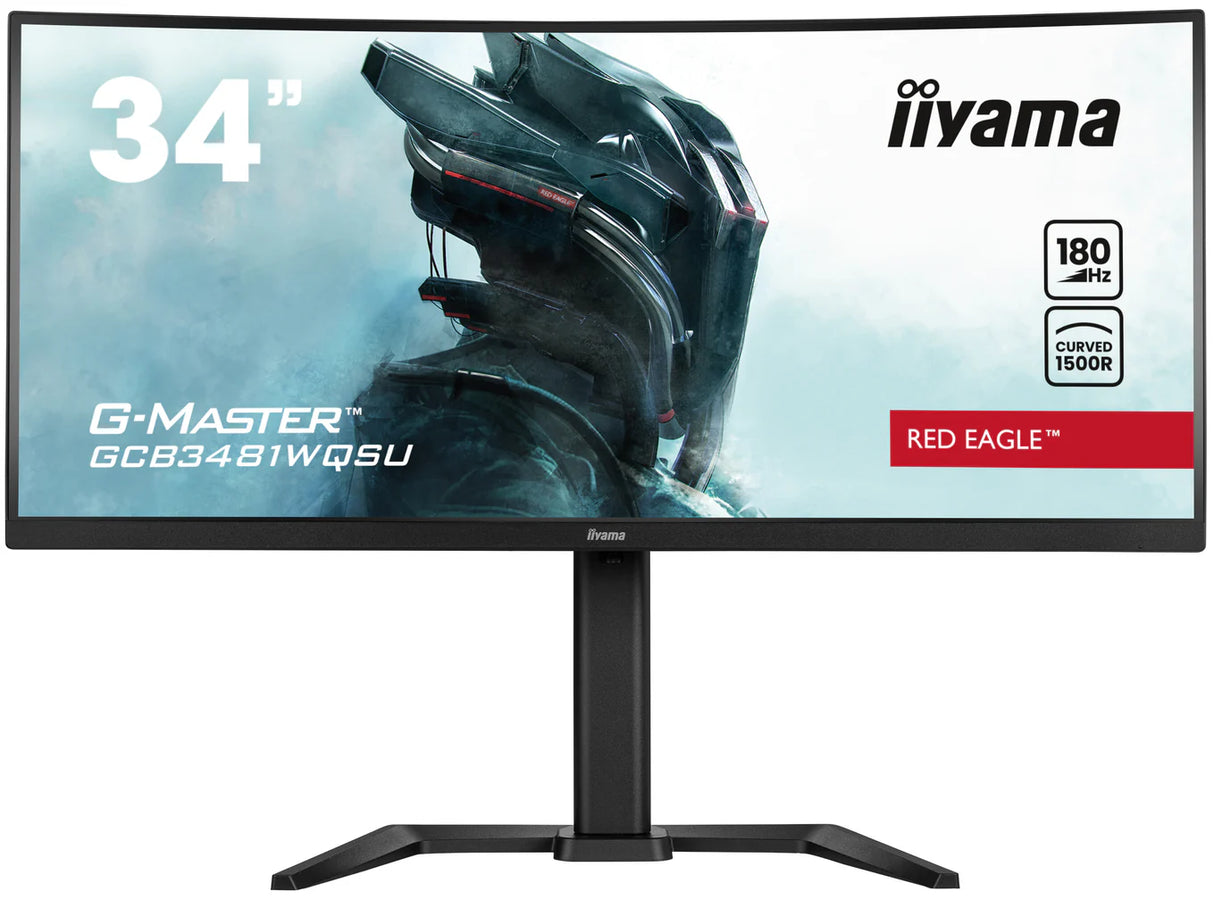 iiyama G-MASTER Black Hawk GCB3482WQSU-B1 34" Class UW-QHD Curved Screen Gaming LED Monitor - 21:9 - Black
