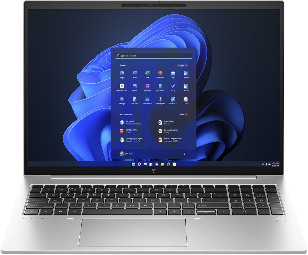 HP EliteBook 860 16 G10 Laptop 40.6 cm (16") WUXGA Intel® Core™ i7 16 GB DDR5-SDRAM 512 GB SSD Wi-Fi 6E (802.11ax) Windows 11 Pro Silver