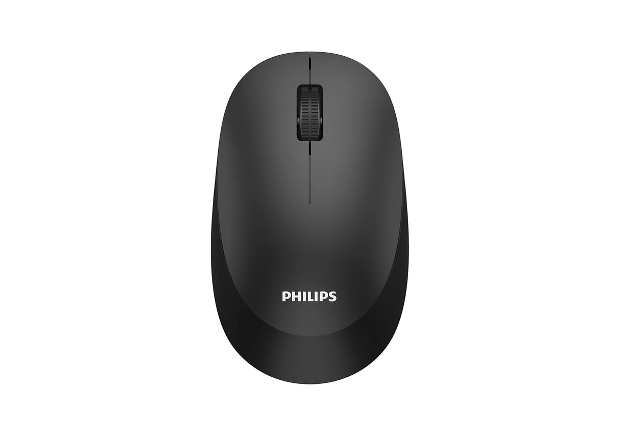 Philips SPK7307BL - 3000 Series - mouse - ergonomic - right and left-handed - optical - 3 buttons - wireless - 2.4 GHz - USB wireless receiver - black