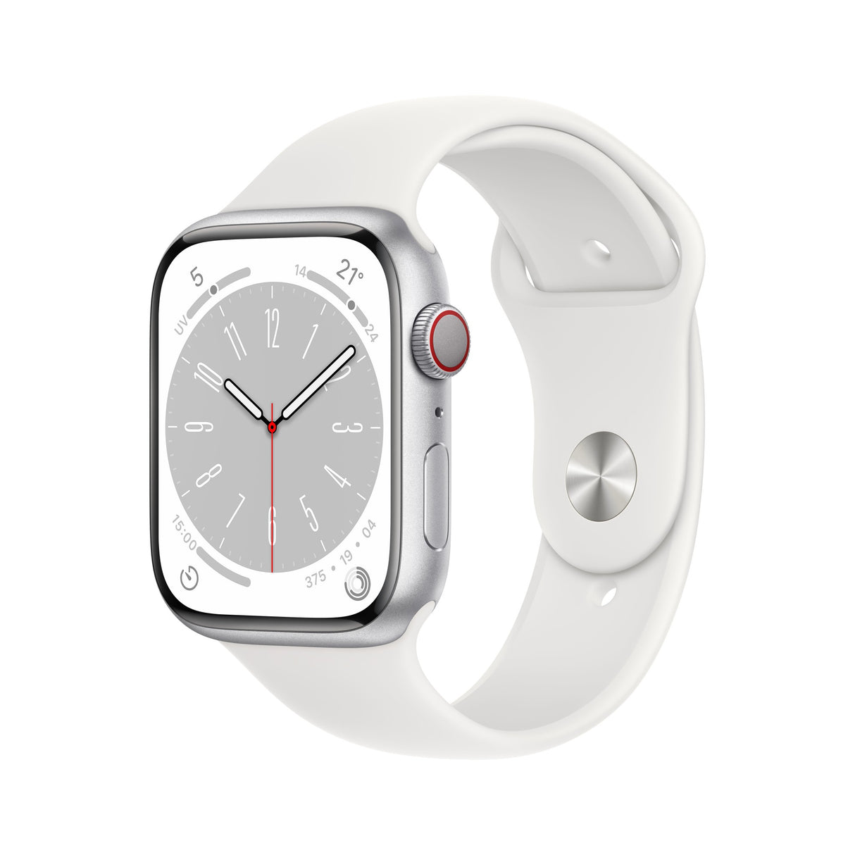 Apple Watch Series 8 OLED 45 mm 4G Silver GPS (satellite)