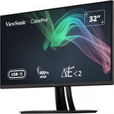 ViewSonic ColorPro VP3256-4K 32" Class 4K UHD LED Monitor - 16:9 - Black