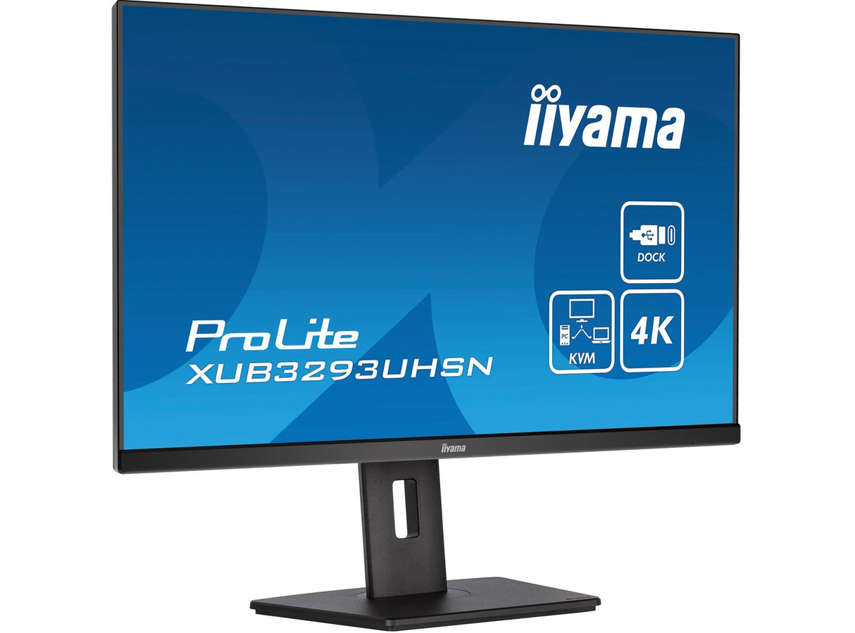 iiyama ProLite XUB3293UHSN-B5 32" Class Webcam 4K UHD LED Monitor - 16:9 - Matte Black