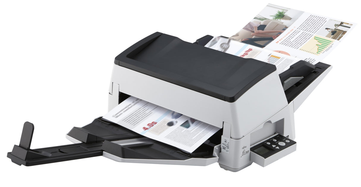 Fujitsu fi-7600 ADF + Manual feed scanner 600 x 600 DPI A3 Black, White