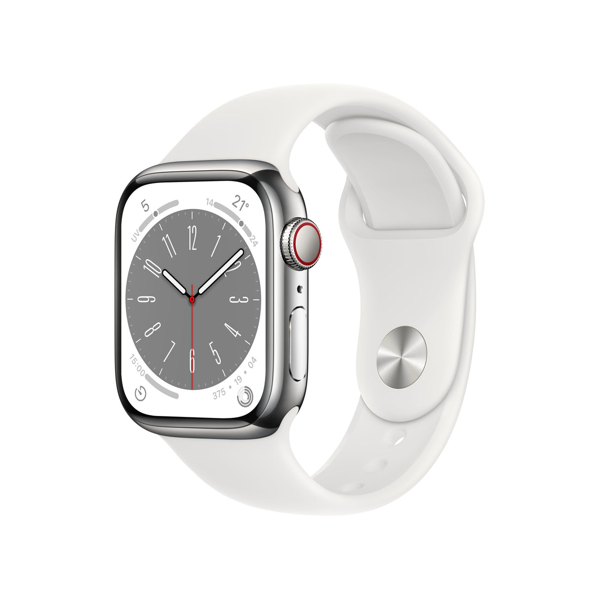 Apple Watch Series 8 OLED 41 mm 4G Silver GPS (satellite)